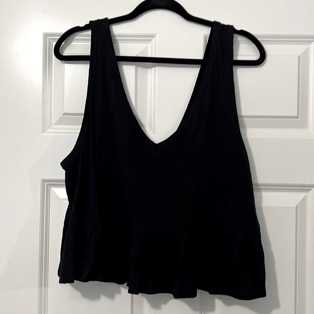 Wild Fables XXL black crop top